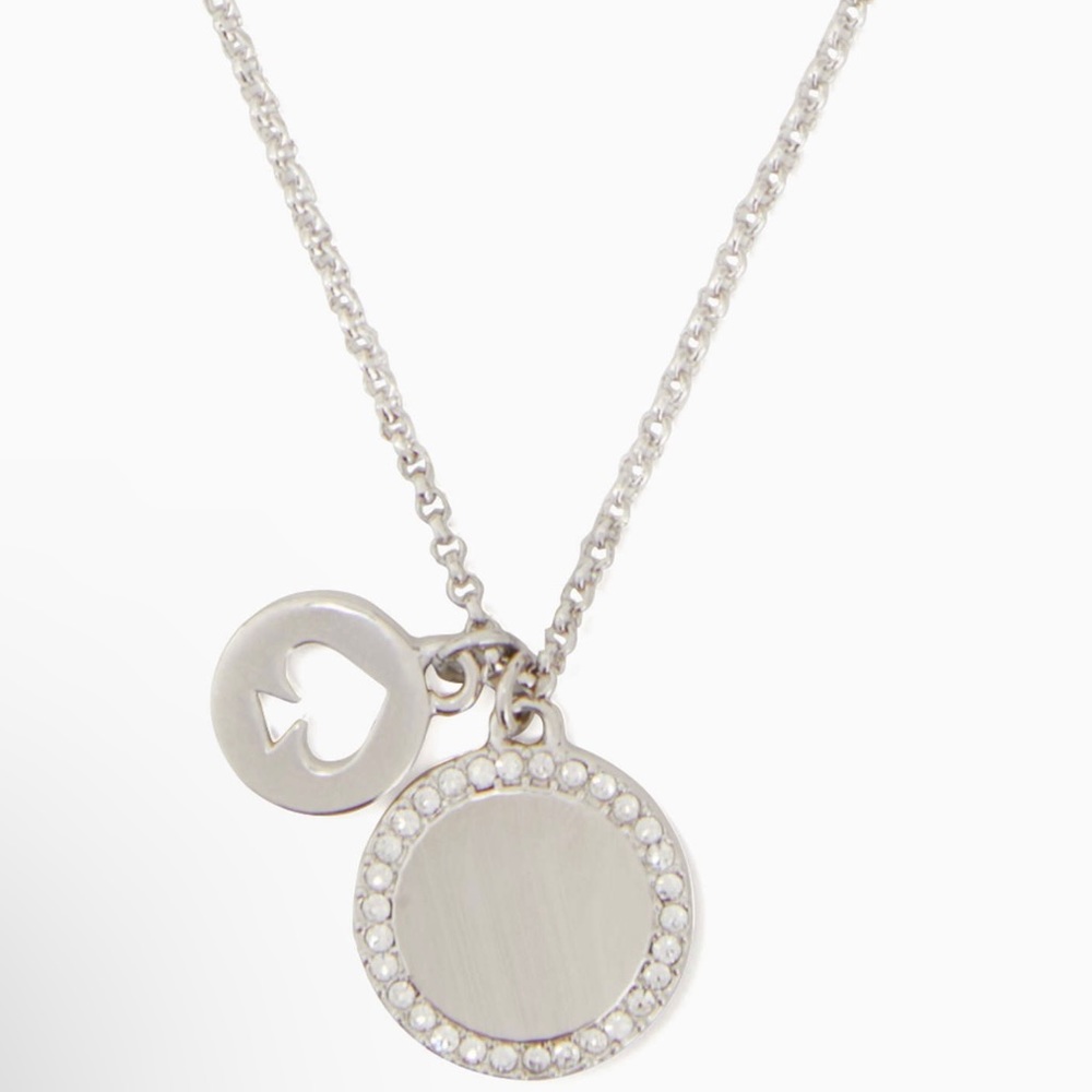 Spot The Spade Pave Charm Pendant Necklace Kate Spade